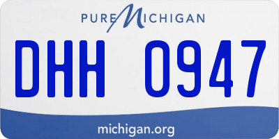 MI license plate DHH0947