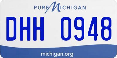 MI license plate DHH0948
