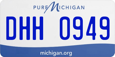 MI license plate DHH0949