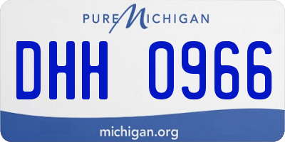 MI license plate DHH0966