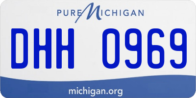 MI license plate DHH0969