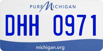 MI license plate DHH0971