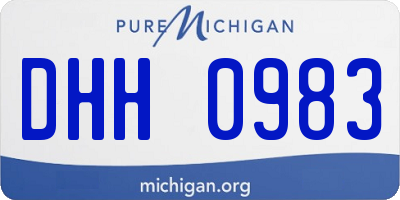 MI license plate DHH0983