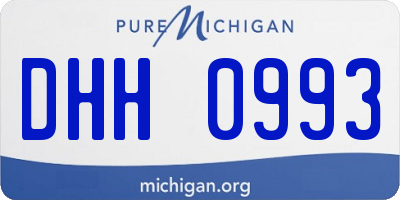 MI license plate DHH0993