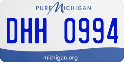 MI license plate DHH0994