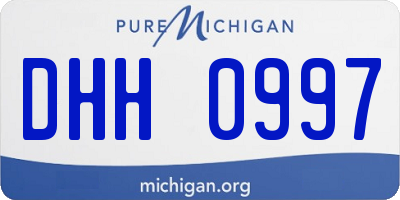 MI license plate DHH0997