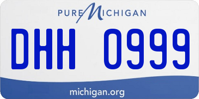 MI license plate DHH0999