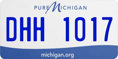MI license plate DHH1017