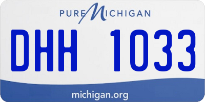 MI license plate DHH1033