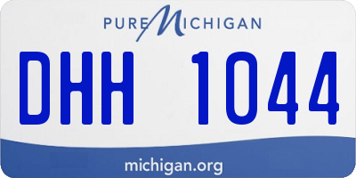 MI license plate DHH1044