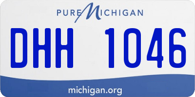 MI license plate DHH1046