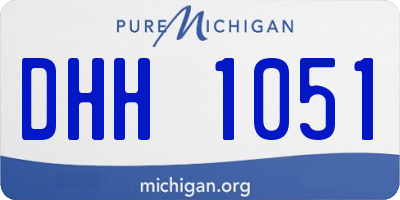 MI license plate DHH1051
