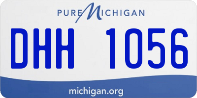 MI license plate DHH1056