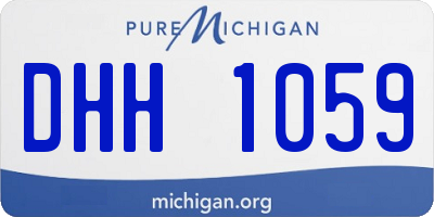 MI license plate DHH1059