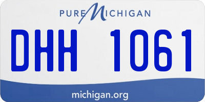 MI license plate DHH1061