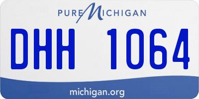 MI license plate DHH1064