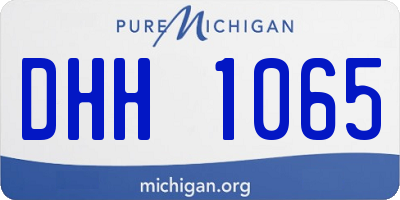 MI license plate DHH1065