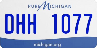 MI license plate DHH1077