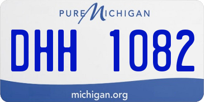 MI license plate DHH1082