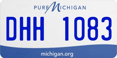 MI license plate DHH1083