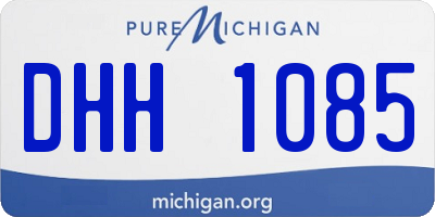 MI license plate DHH1085