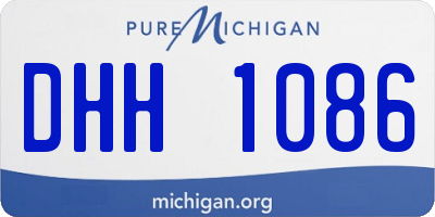MI license plate DHH1086