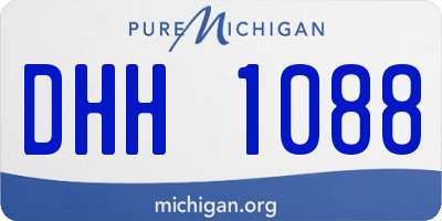 MI license plate DHH1088