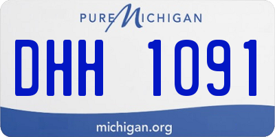 MI license plate DHH1091