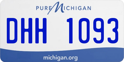 MI license plate DHH1093