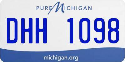MI license plate DHH1098