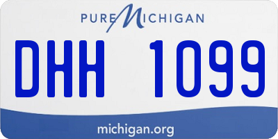 MI license plate DHH1099
