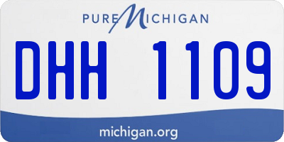 MI license plate DHH1109
