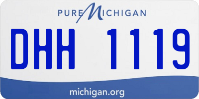 MI license plate DHH1119