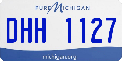 MI license plate DHH1127