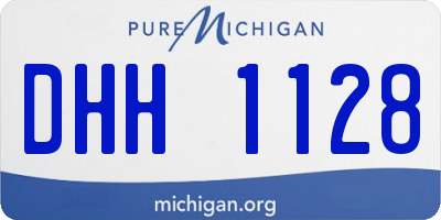 MI license plate DHH1128