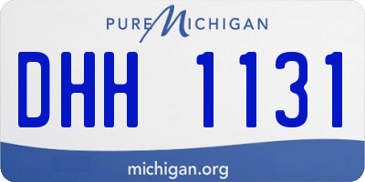 MI license plate DHH1131