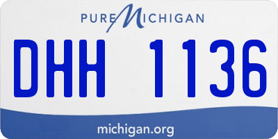 MI license plate DHH1136