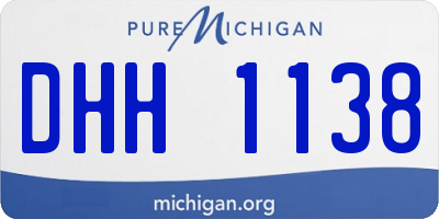 MI license plate DHH1138
