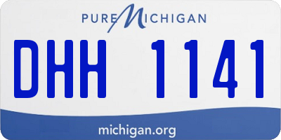 MI license plate DHH1141