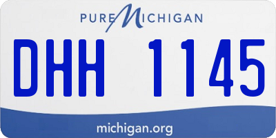 MI license plate DHH1145