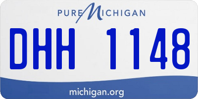 MI license plate DHH1148