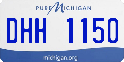 MI license plate DHH1150