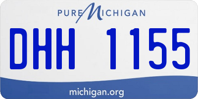 MI license plate DHH1155