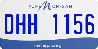 MI license plate DHH1156