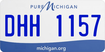 MI license plate DHH1157