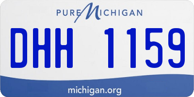 MI license plate DHH1159