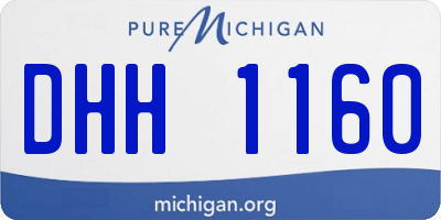 MI license plate DHH1160