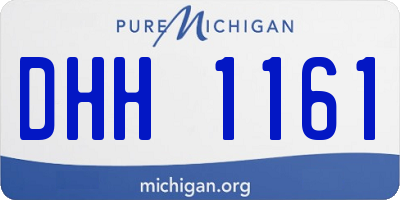 MI license plate DHH1161