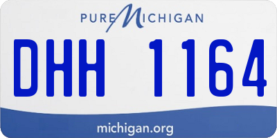 MI license plate DHH1164