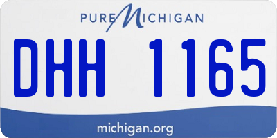 MI license plate DHH1165